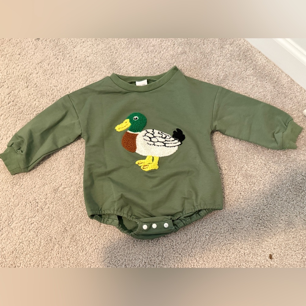 Green Baby Bubble with Duck